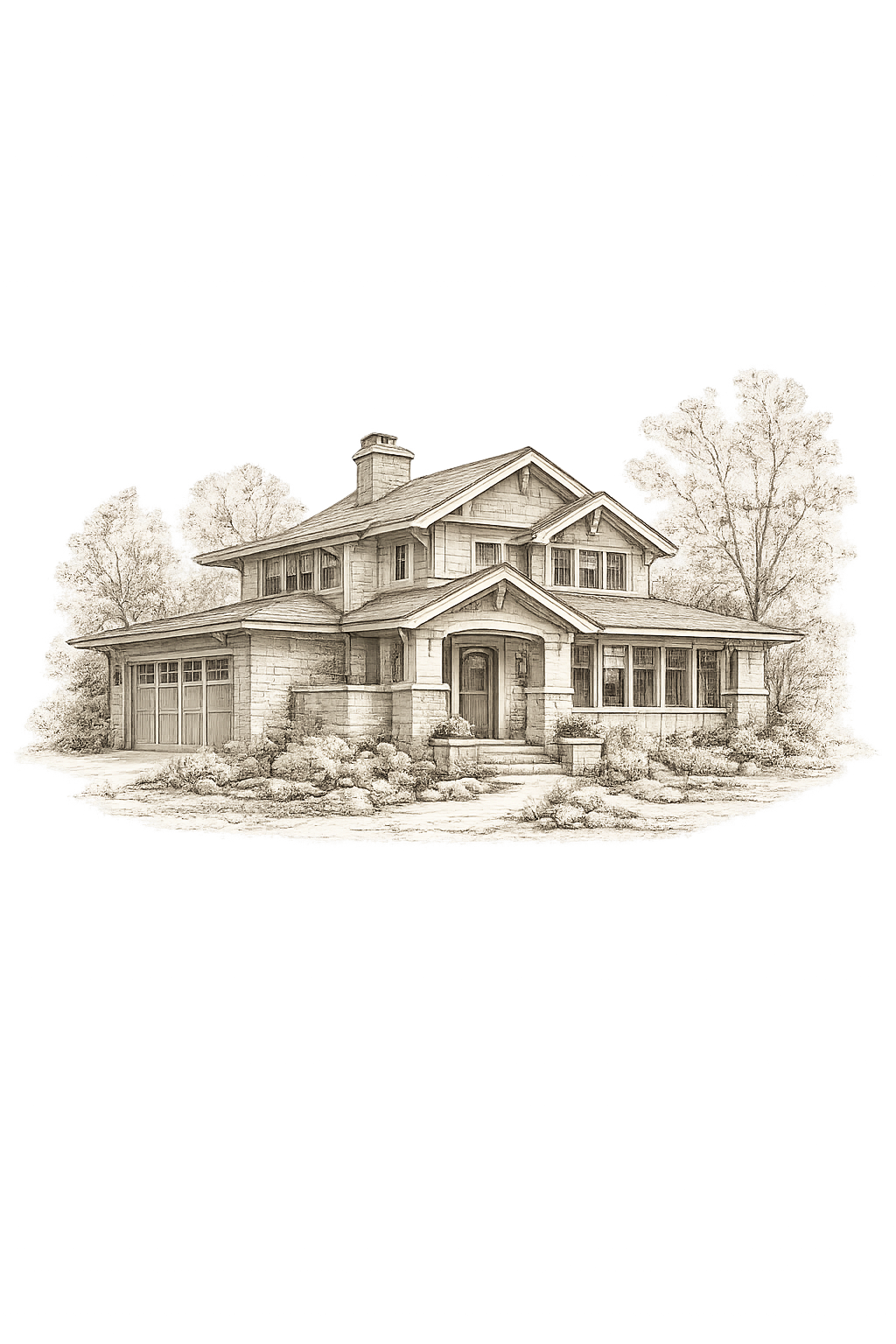 Single-family home illustration